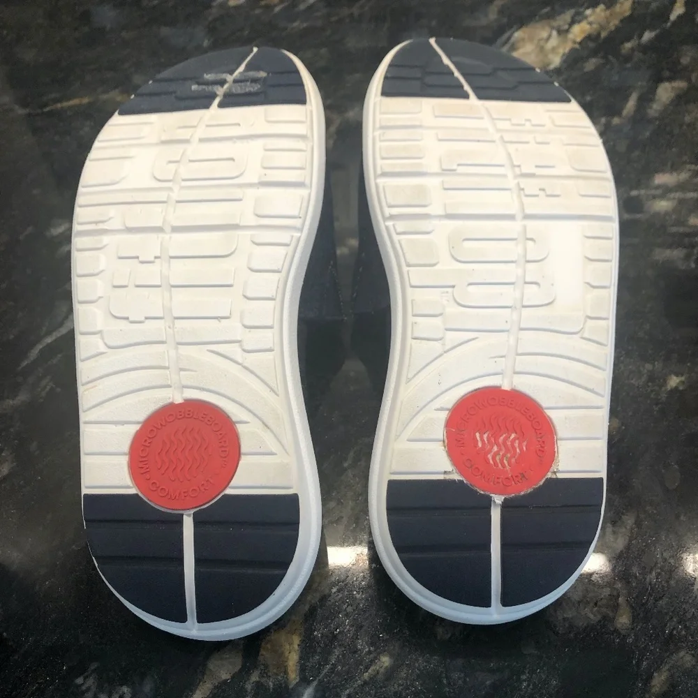 Fitflop Women Sandal Loosh Luxe Slide Size 6 Blue Denim - Picture 9 of 10